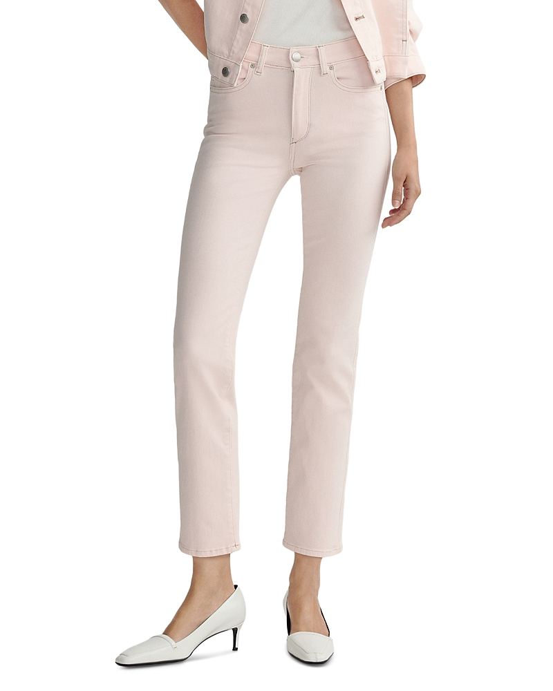 DL1961 Mara Straight Mid Rise Instasculpt Ankle Jeans in Ballet