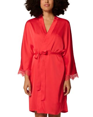 Satin Secrets Kimono Robe
