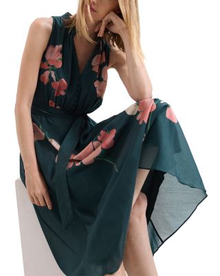 Lucinda Button Floral Dress