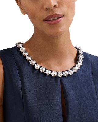 Judy Satin Jeweled Dress