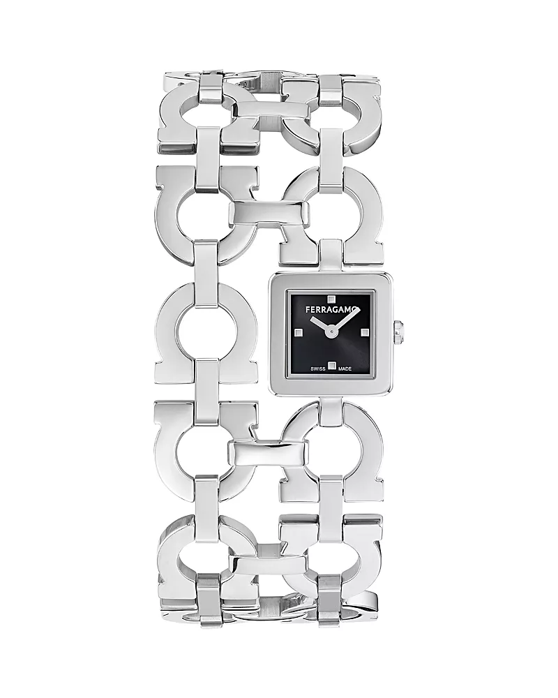 Ferragamo Double Gancini Catwalk Watch, 19mm