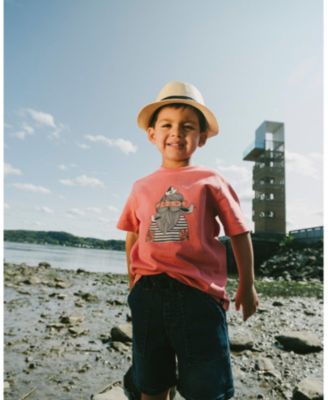 Boys' Organic Cotton Sailor Graphic Short Sleeve T-Shirt - Little Kid, Big Kid