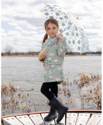Girls' Polyurethane Frog Rain Jacket - Little Kid, Big Kid