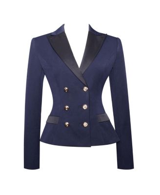  Nasia Double Breast Backless Blazer