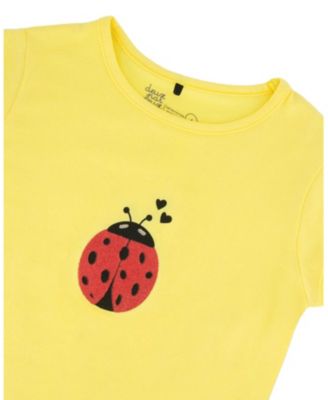 Girls' Organic Cotton Jersey Short Sleeve Ladybug T-Shirt - Little Kid
