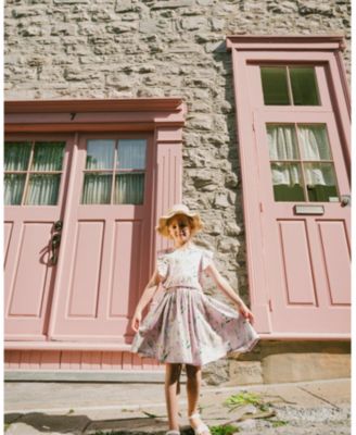  Girls' Viscose Flowers Sleeveless Dress - Little Kid