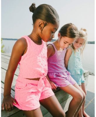 Girls' Terry Tank Top with Elastic Waist Shorts Set - Big Kid