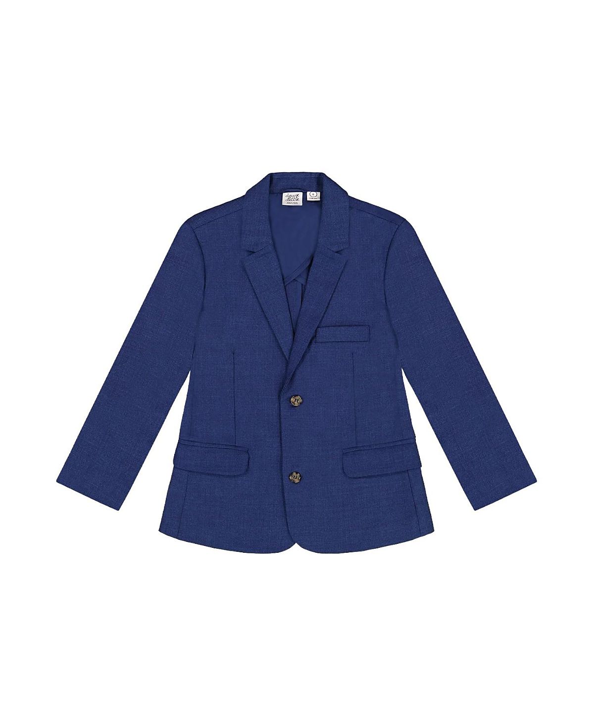 Deux par Deux Boys' Two-button Tailored Cut Blazer - Little Kid
