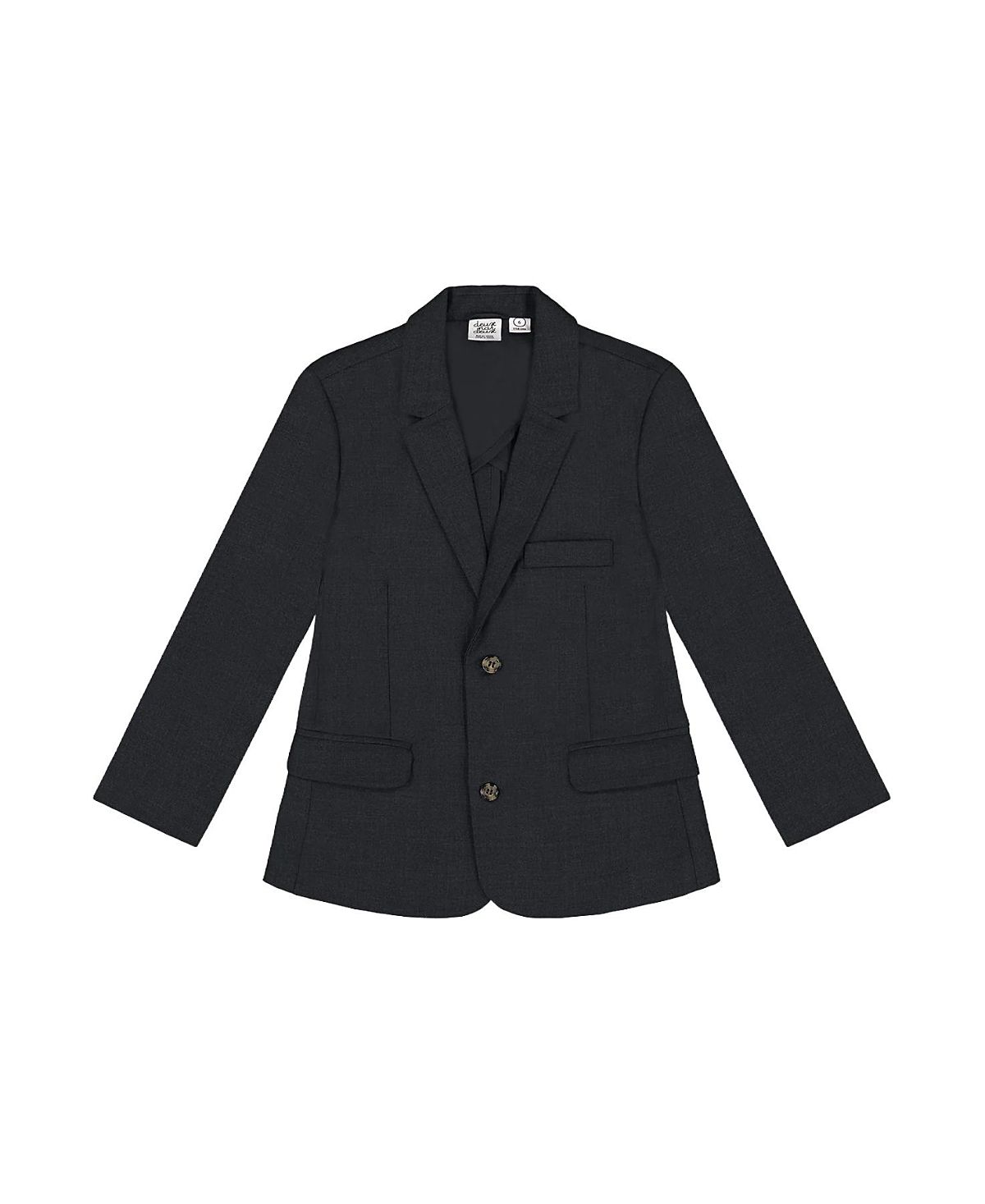 Deux par Deux Boys' Two-button Tailored Cut Blazer - Little Kid