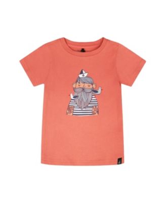 Boys' Organic Cotton Sailor Graphic Short Sleeve T-Shirt - Little Kid