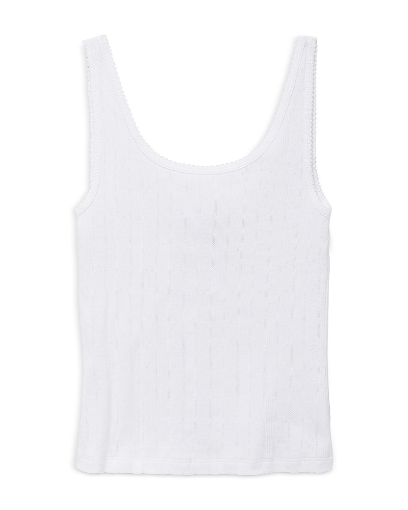 Petite Plume Pointelle Knit Tank Top