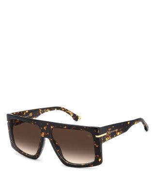 Rectangular Flat Top Sunglasses, 59mm