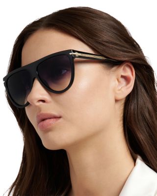 Square Flat Top Sunglasses, 60mm