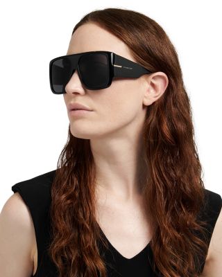 Square Flat Top Sunglasses, 60mm