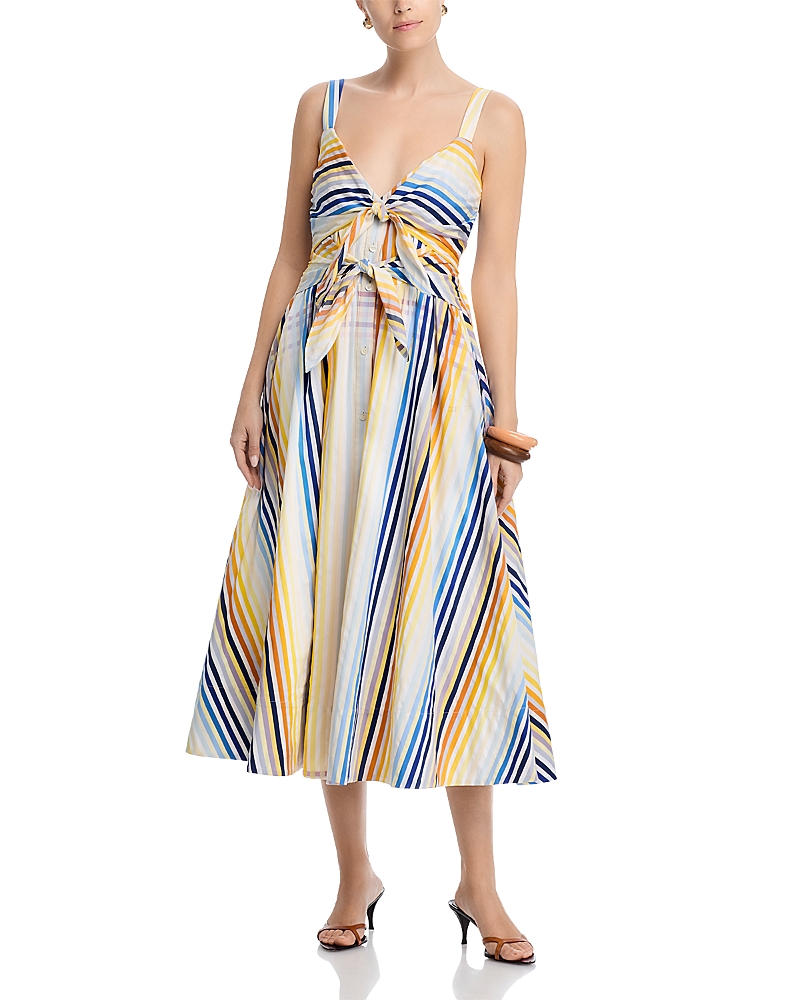 Toccin Wren Double Tie Front Midi Dress