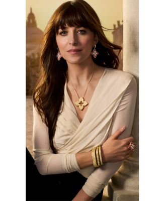 18K Yellow Gold Princess Diamond Square Bangle Bracelet