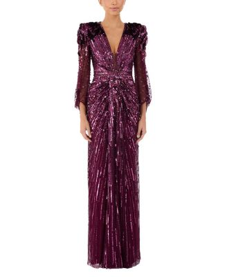  Xenia Sequin-Embellished Maxi Dress
