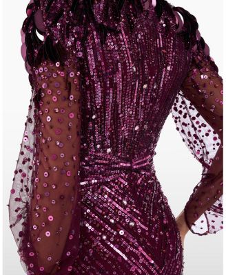  Xenia Sequin-Embellished Maxi Dress