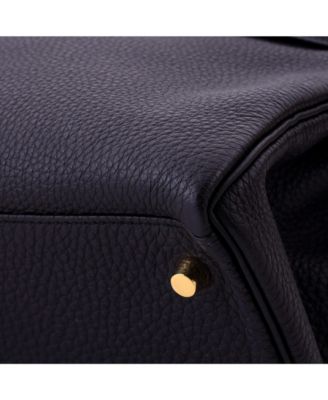 Kelly 28 Handbag Black Togo with Gold Hardware