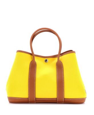 30 Garden Party Tote Toile and Leather