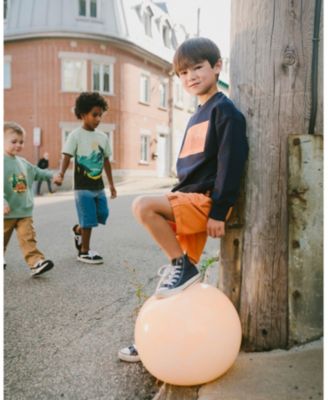 Boys' Elastic Waistband Slant Pockets French Terry Shorts - Little Kid