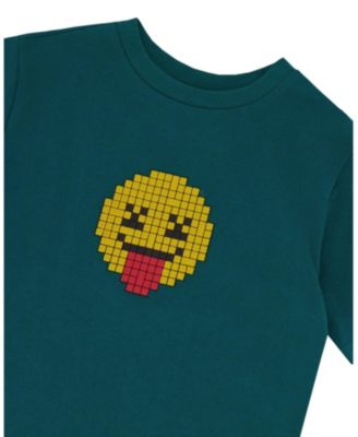 Boys' Organic Cotton Jersey Smiley Face Graphic T-Shirt - Little Kid