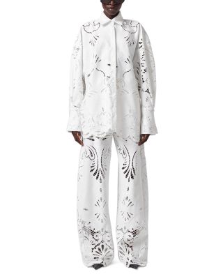 Broderie Anglaise Oversized Shirt