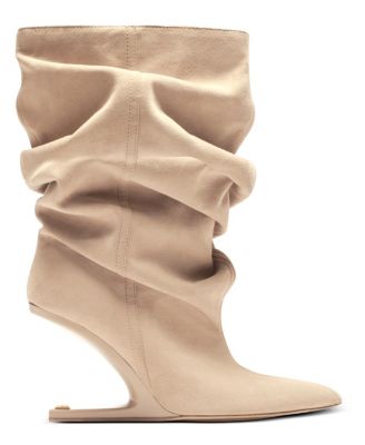 Women's "No Wedge" Suede Ankle Boots