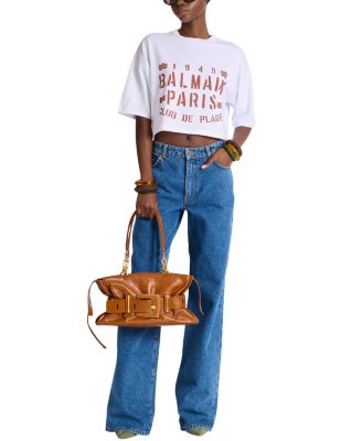  T-Shirt with Balmain Plage Print