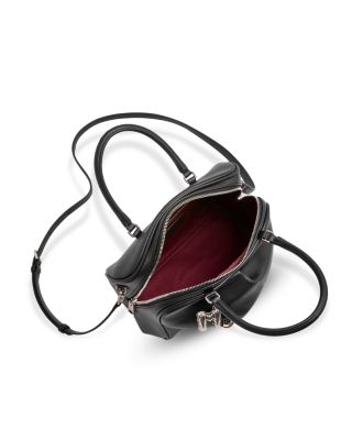 The Small Wave Leather Top Handle Bag