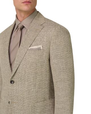 Micro Textured Wool Suit Jacket