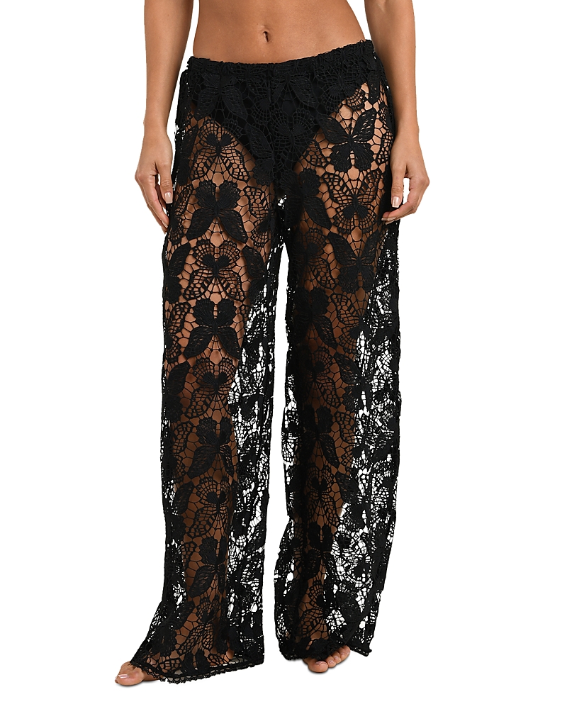 L'Agence Butterfly Crocheted Cover Up Pants