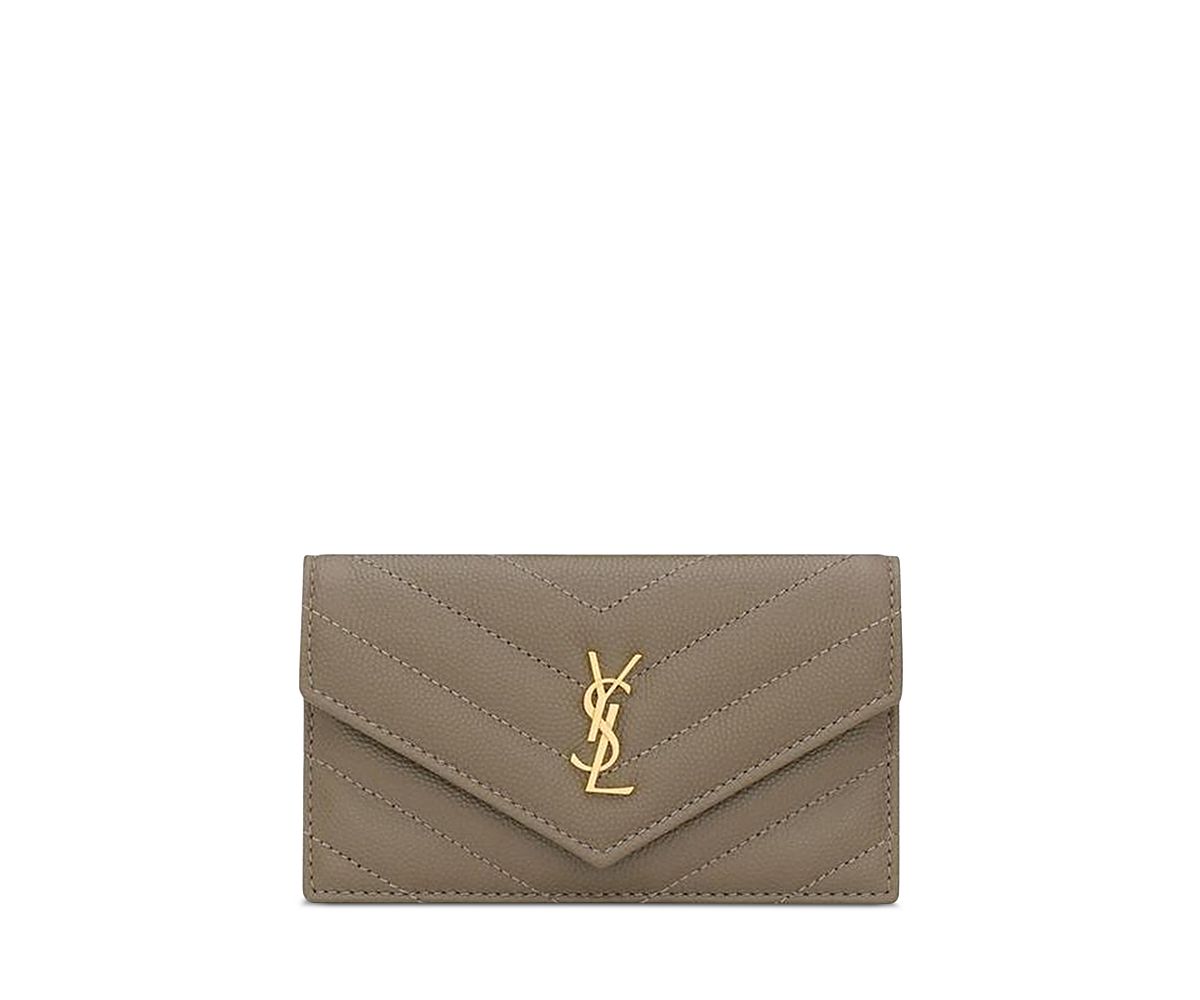 Saint Laurent Cassandre Fragments Flap Card Case
