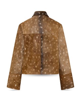 Fawn Minimal Leather Jacket