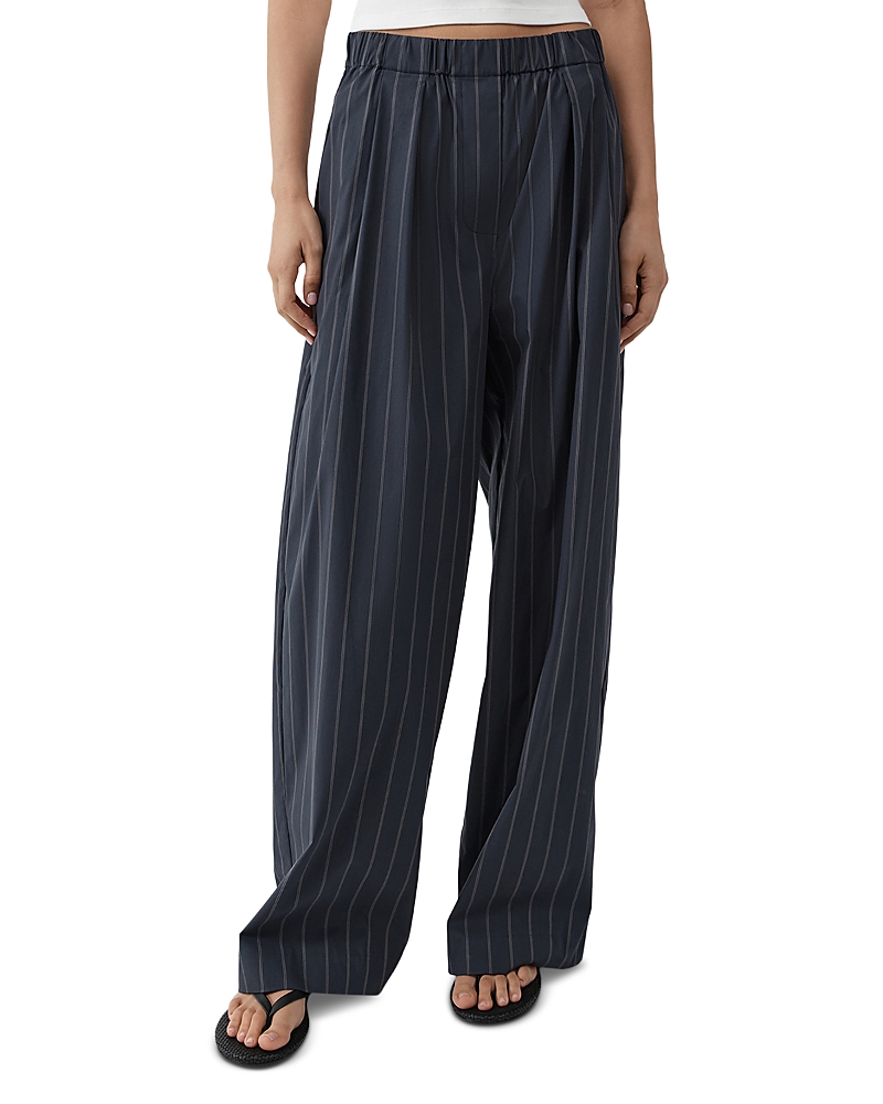 St. Agni Stripe Relaxed Pleat Pants