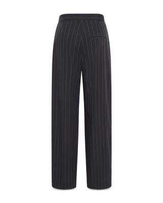 Stripe Relaxed Pleat Pants