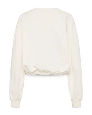 Drawstring Long Sleeve Top