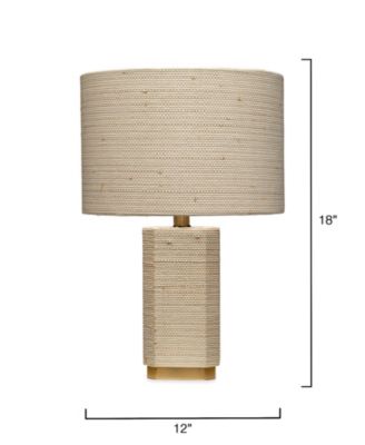  Haisley Raffia Table Lamp with Linen Shade