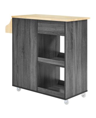 Culinary Kitchen Cart with Spice Rack