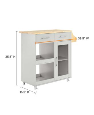 Culinary Kitchen Cart with Spice Rack