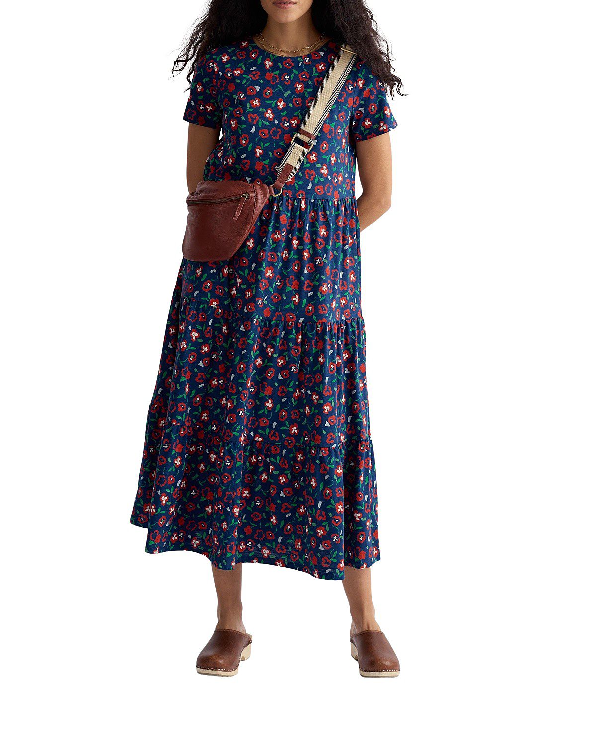 Seasalt Cornwall Women's Short Sleeve Line Strokes Dress