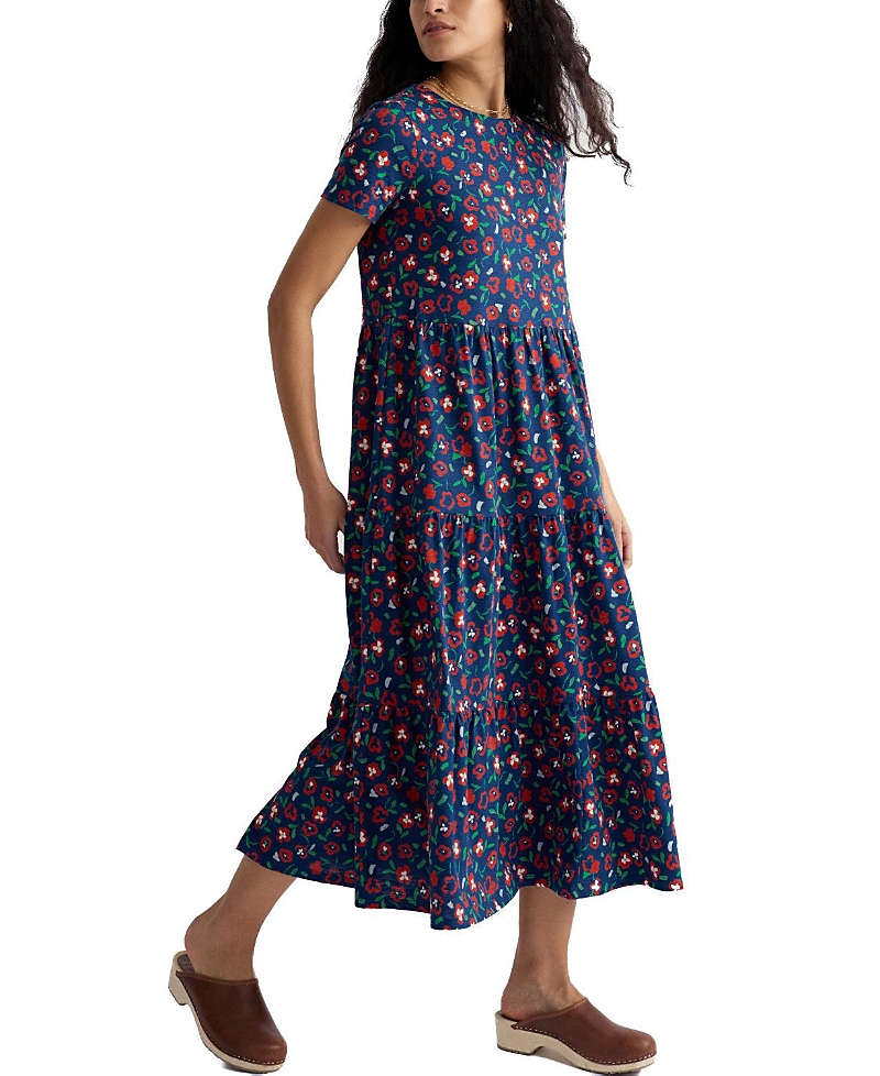 Seasalt Cornwall Women's Short Sleeve Line Strokes Dress