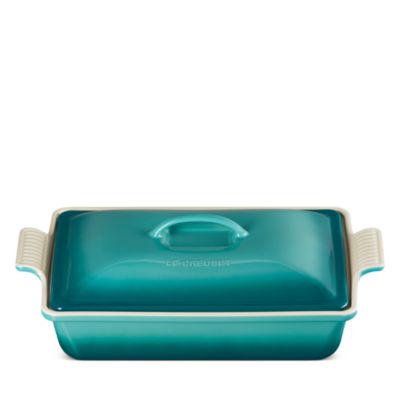 Stoneware 4 Quart Covered Rectangular Casserole