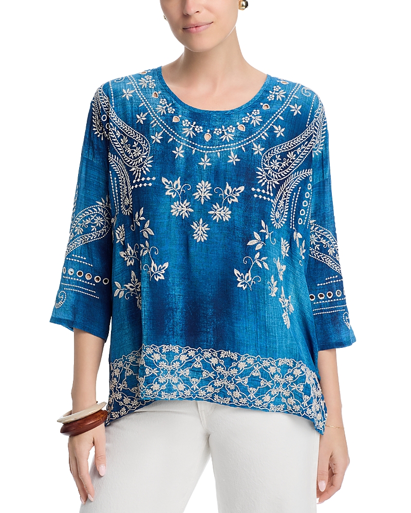 Johnny Was Siana Silk Blouse