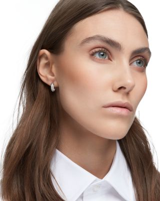 Dextera Pav&eacute; Hoop Earrings