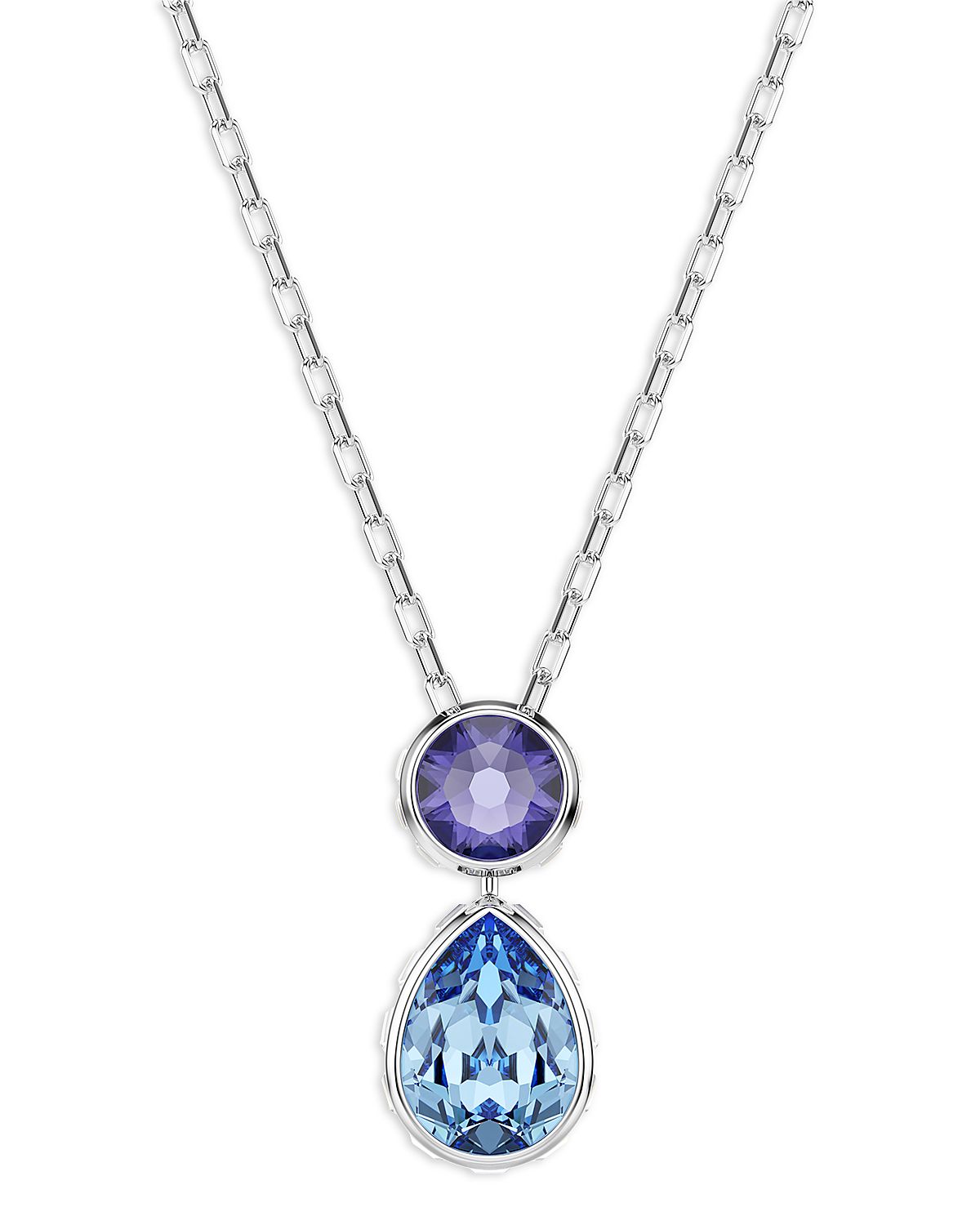 Swarovski Chroma Crystal Reversible Pendant Necklace, 14.87-17.75