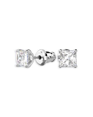 Stilla Attract Crystal Square Stud Earrings
