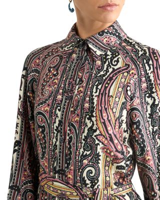 Midi Shirt Dress with Belt