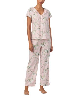 Ruffled Shirt & Pants Pajama Set