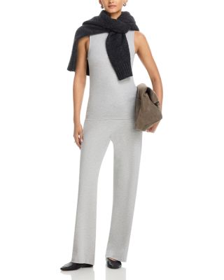 Soft Touch Metallic Crewneck Tank Top